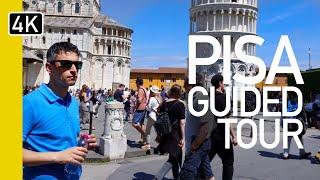 The streets of Pisa, Italy 4K Narrated Walking Tour 2024