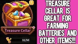 TREASURE CELLAR GUIDE (GREAT FOR FARMING BATTERIES AND OTHER GOOD ITEMS) | MY HEROES: DUNGEON RAID