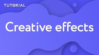 How to add CREATIVE EFFECTS to a video? (Movavi Video Editor 15)