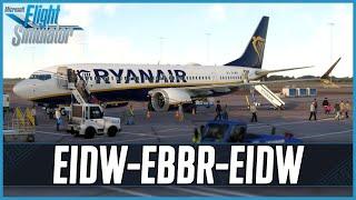 Flying Ryanair MAX8 into Brussels | iFly MAX8 | Real World Ryanair OPS | VATSIM