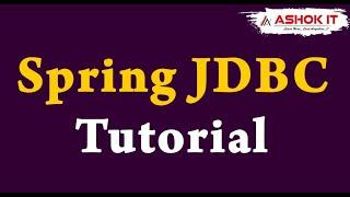 SpringBoot with Spring JDBC Tutorial For Beginners