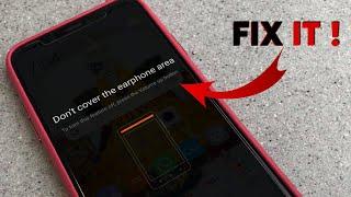 Don't cover the earphone area - FIX IT!