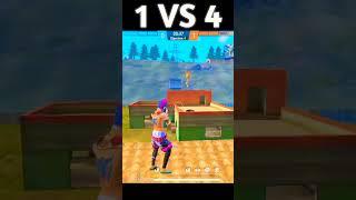 1vs4 destroyed in seconds  | #shorts #trending #prasunffk #shortvideo #viral