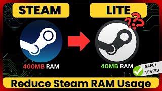 Optimise Steam for Gaming | FIX High RAM Usage | Windows10/11 (Working 2024) 