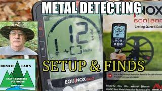 Metal Detecting Setup and finds of the Equinox 600 by Minelab