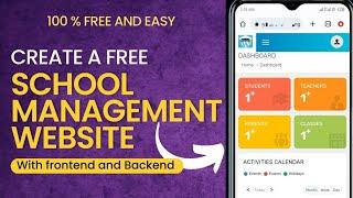 Create a School Management Website for Free// WordPress Website Design Tutorial