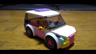 Making a Lego Friend Olivia's Electric Car Toy 41443 in 4K UHD video quality