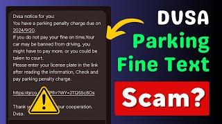 DVSA Parking Fine Text – Scam or Legit?