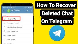 How To Recover Permanently Deleted Chat On Telegram | New Update