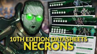 ALL NECRON DATASHEETS - 10th Edition Warhammer 40k Rules