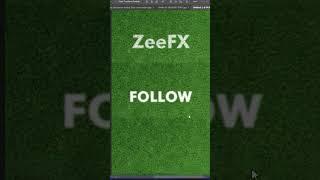 Ps Great Trick to Blend Text on Grass #photoshop #shorts #tutorial #zeefxofficial