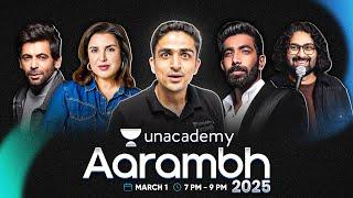 UNLIMITED EDUCATION @4,499/Year  | Unacademy Aarambh 2025