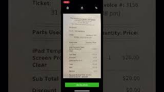 Edit receipt in QB app