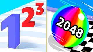 Number Master VS Ball Run 2048 Android iOS Gameplay #1