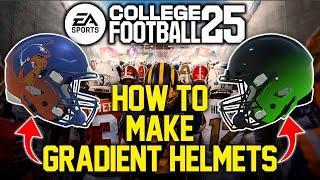 College Football 25: How To Make A Gradient & Two Tone Helmet In Teambuilder!