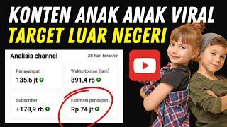 Cara Buat Konten Anak Anak Viral Target Penonton Luar Negeri