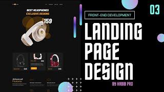 Responsive Landing Page Design with HTML, CSS, JavaScript - Web Template Design Tutorial - PART 03