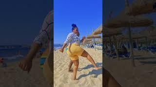 at the beach with my friend