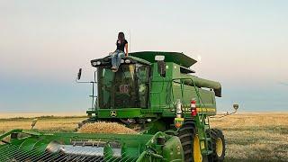 Harvesting with a Beautiful Sunset: This is why we do it