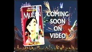 Disney's Mulan Trailer 1998 (VHS Capture)