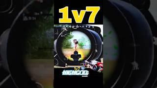 1v7| wait for random players reaction ..#bgmi #1v4 #1v7clutch #pubg #shorts
