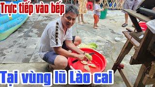 Thành Trung TV vào bếp tại vùng lũ Lào cai