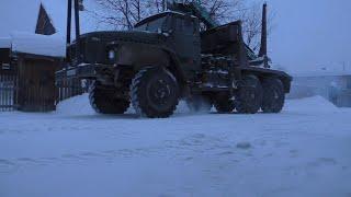 Урал лесовоз . Прокачка тормозов. Замена манжеты гидроцилиндра.