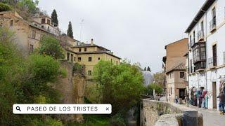 GRANADA | Paseo de los Tristes y el mirador de San Nicolás | Walking tour 4k