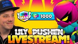 LILY IN BRAWL STARS MIT EUCH AUF 1000 POKALE PUSHEN! | Brawl Stars