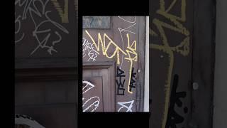 NYC GRAFFITI TAGS ON DOORS 2025 PART 2! #punkrock #rock #nycgraffiti #graffiti #nyc #shorts #tagging