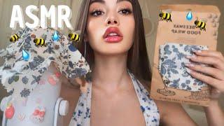 ASMR | BEESWAX (papel de cera de abeja) Lluvia, tapping, scratching, mouth sounds. 