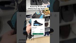 RESTORING 10 YEAR OLD JORDANS FROM THE THRIFT🫣 #sneaker #shoes
