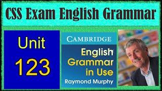 123 English Grammar by Raymond Murphy Unit 123 - In, at, on, position one.