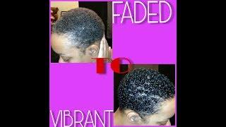 Coloring my natural hair | From Faded to Vibrant