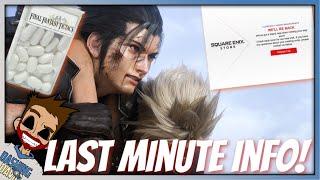 LAST MINUTE Info For PS Showcase! SE Store Down, Snitch Teasing FF Tactics & Maybe Some FF7 Rebirth
