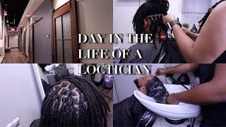 DAY IN THE LIFE OF A FULL TIME LOCTICIAN | 6 CLIENTS IN ONE DAY 