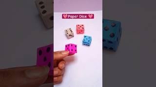 making paper dice #diy #cute #papercraft #craft #dice #shorts #origami #origamicraft