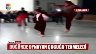 Düğünde oynayan çocuğu tekmeledi