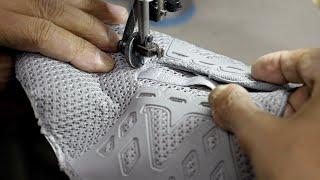 Interesting! Shoes Mass Production Process. Korea's Old Shoe Factory