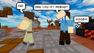 I Said NO To My Friend For 24 Hours in Bloxd.io Bedwars!? || Bloxd.io