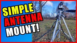 Easy Tripod Antenna Mount For Portable Ham Radio Use  / Parks On The Air!