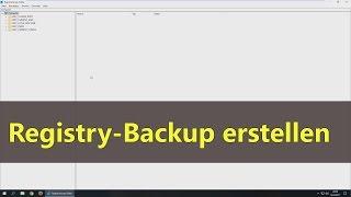 [Windows 10] Registry-Backup erstellen (gesamte Registry)