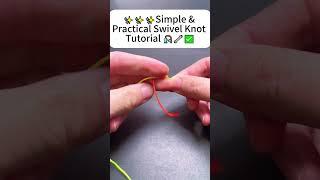 Easy Figure 8 Swivel Knot | Quick Tutorial for Secure Fishing Rigs  #reeffun #fishing #fishingtips