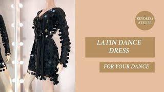 Black Latin dance dress