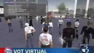 First Live broadcast from Second Life to  RL TV  (session 1)