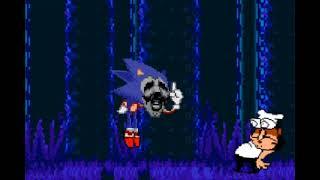 Peppino meeting creep sonic [DC2/sprites animation/pizza tower]