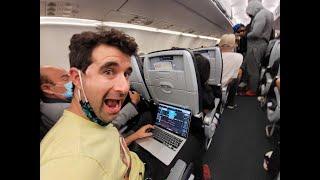 Composing orchestral music in an airplane