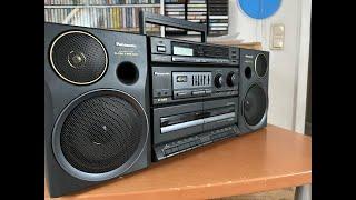 Panasonic RX-CT 980. How to detach and attach the speakers. Silver 90s.