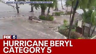 Hurricane Beryl becomes a Category 5 storm | FOX 5 News