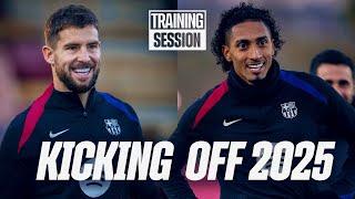 THE FIRST SESSION OF 2025! | FC Barcelona Training 